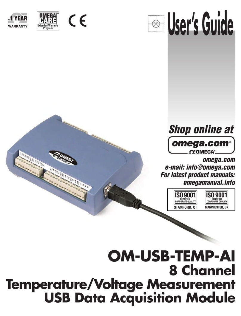 Omega OM-USB-TEMP-AI User manual