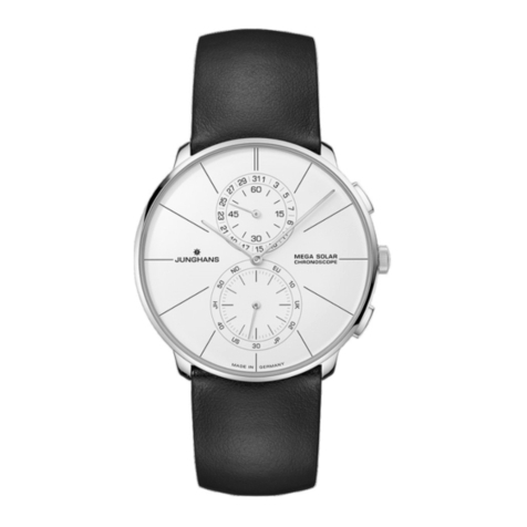Junghans MEGA Solar User manual