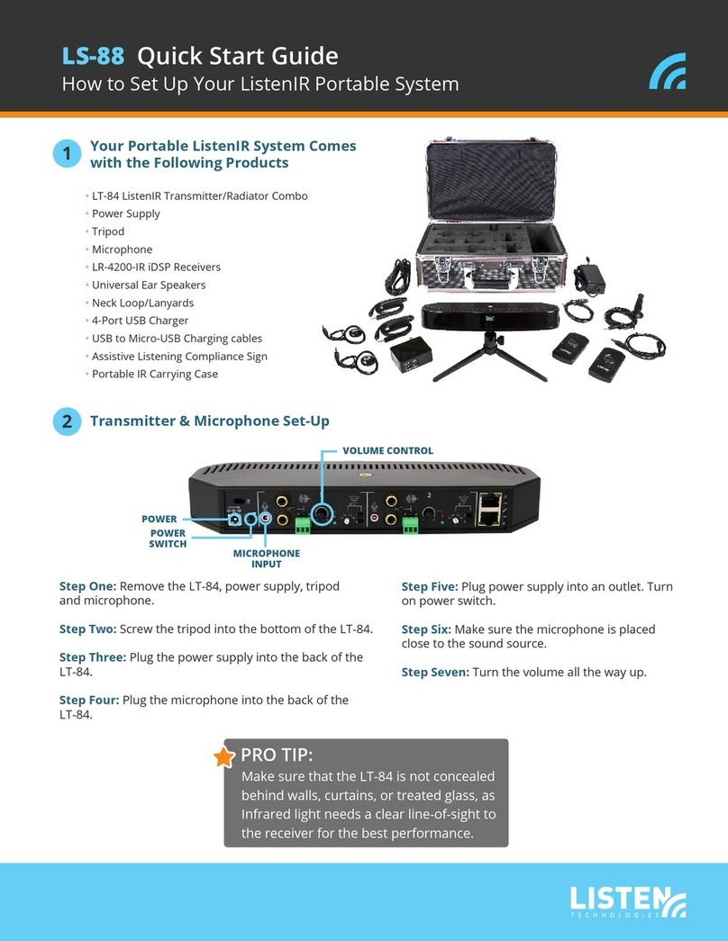 Listen LS-88 User manual Listen LS-88 User manual
