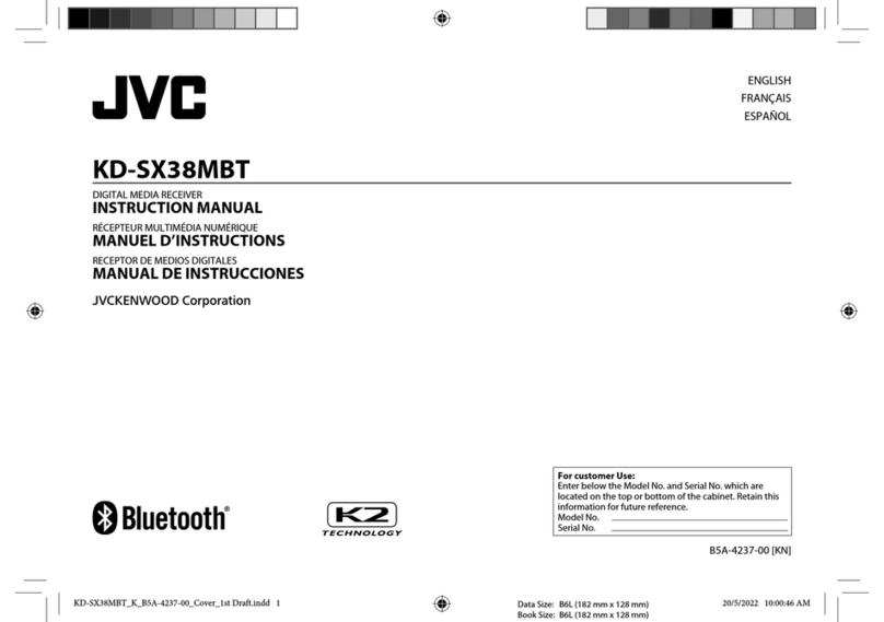 JVC KD-SX38MBT User manual