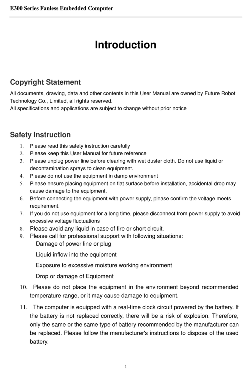 FUTUREROBOT E300 Series Reference manual