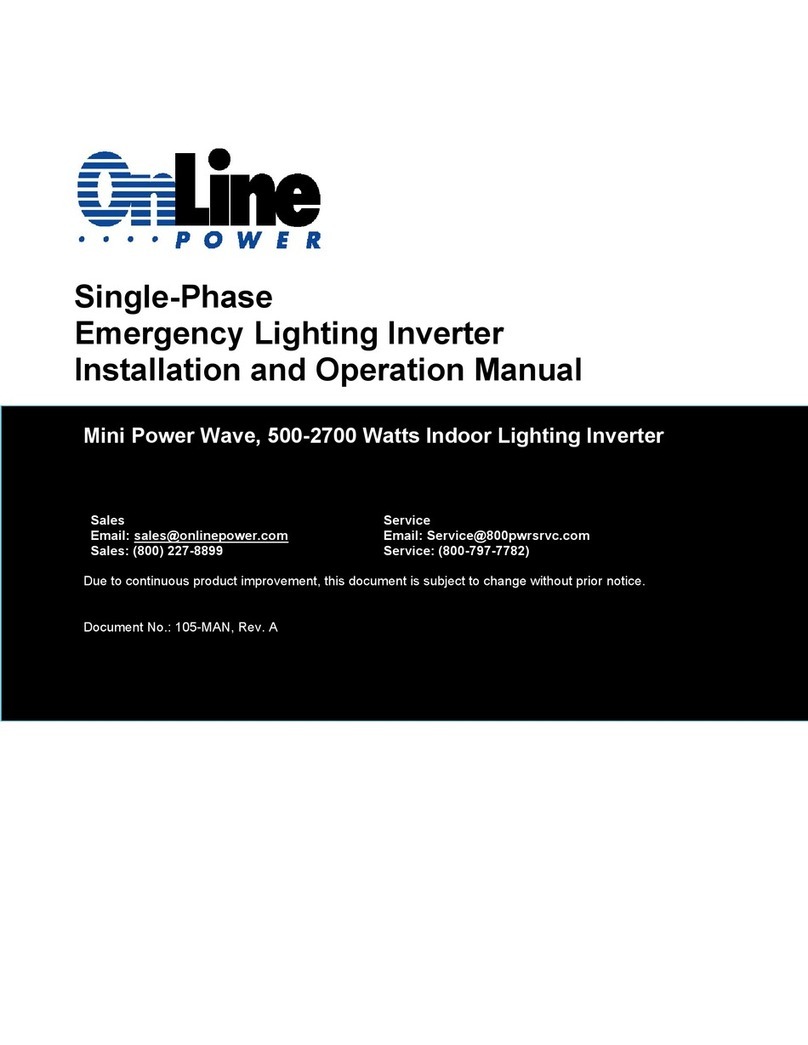 Online Power MW.50A0100N1 User manual