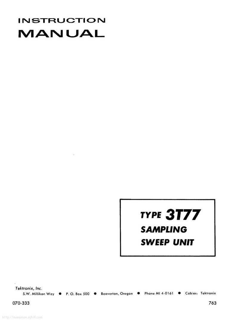 Tektronix 3177 User manual