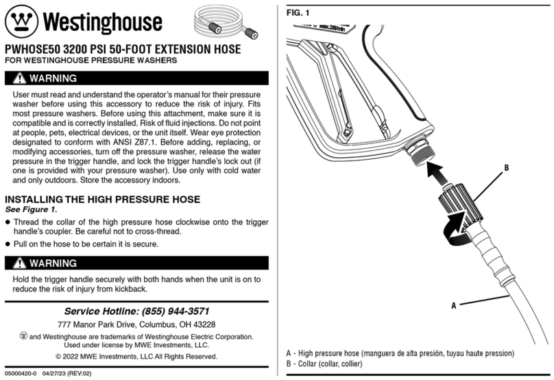 Westinghouse PWHOSE50 User manual