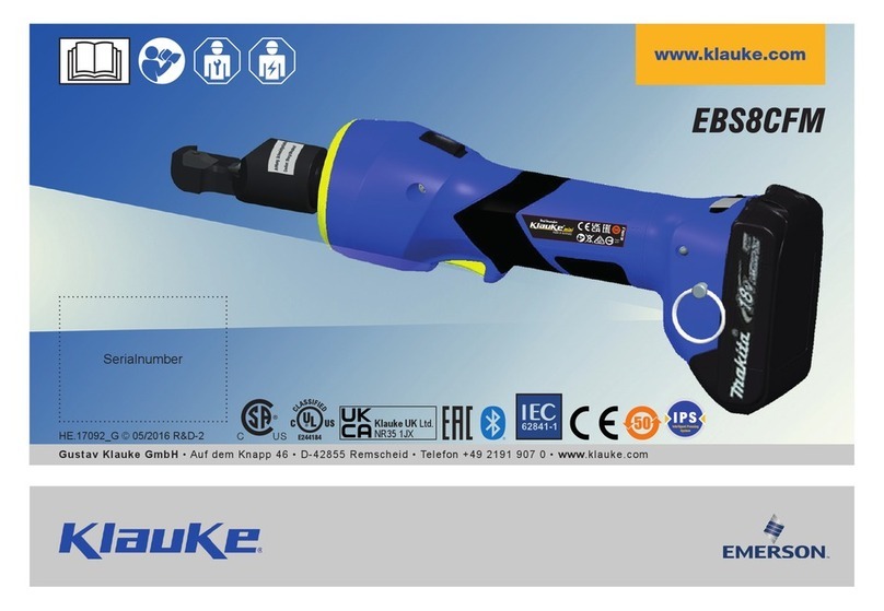 Emerson Klauke EBS8CFM User manual