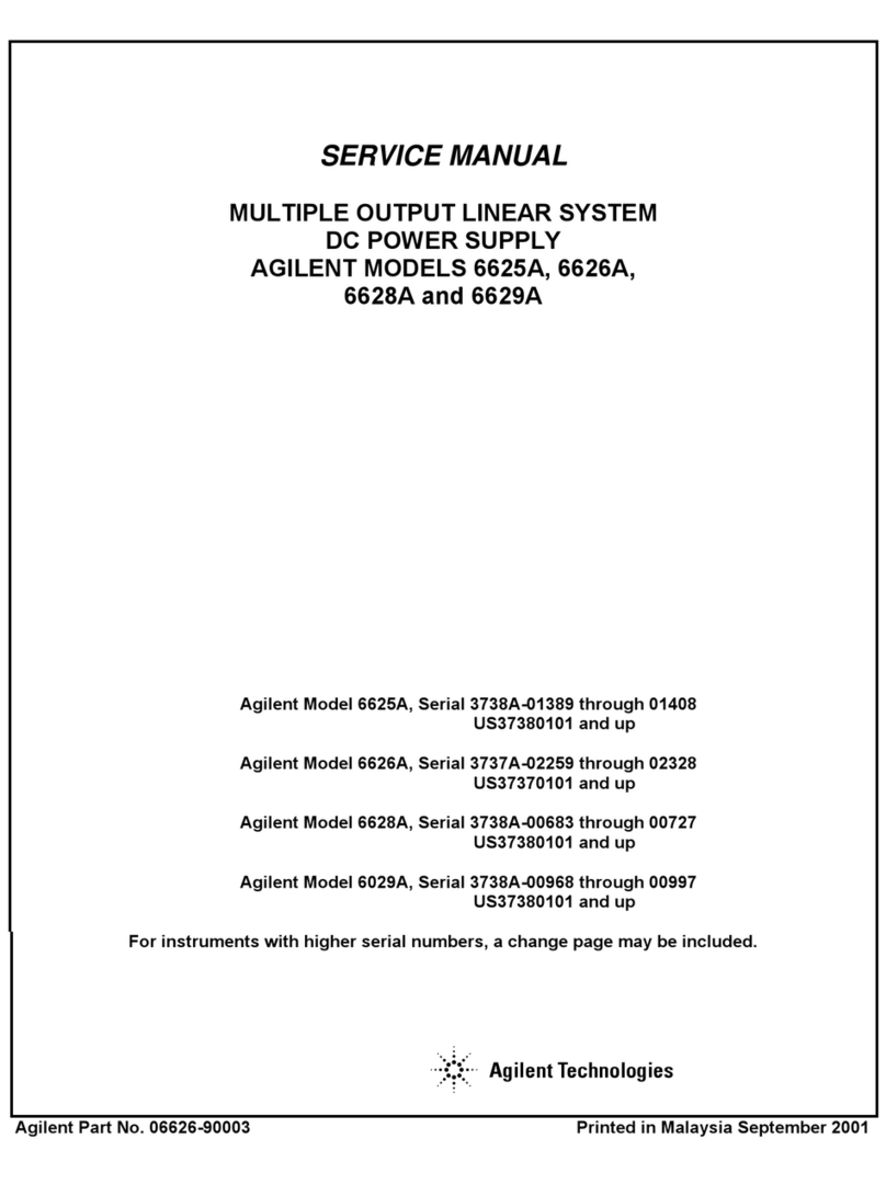 Agilent Technologies 6029A User manual