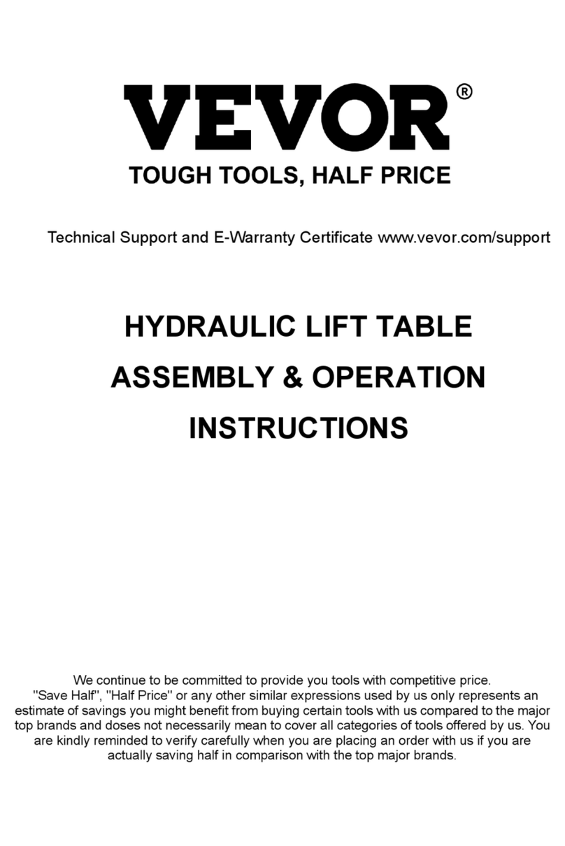 VEVOR TF15 Parts list manual VEVOR TF15 Parts list manual