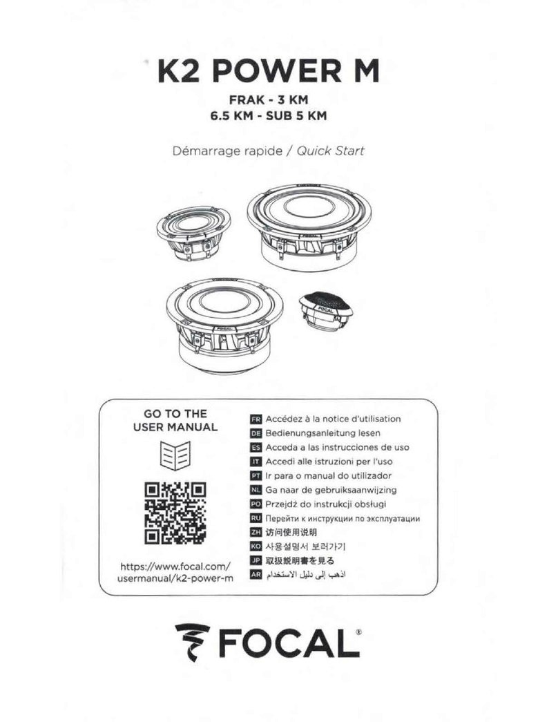 Focal K2 POWER M 3 KM User manual