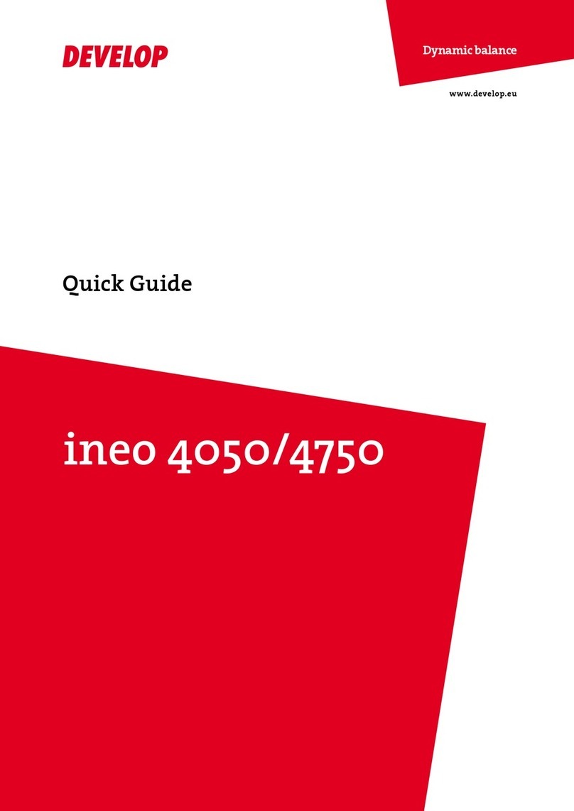 Develop ineo 4050 User manual