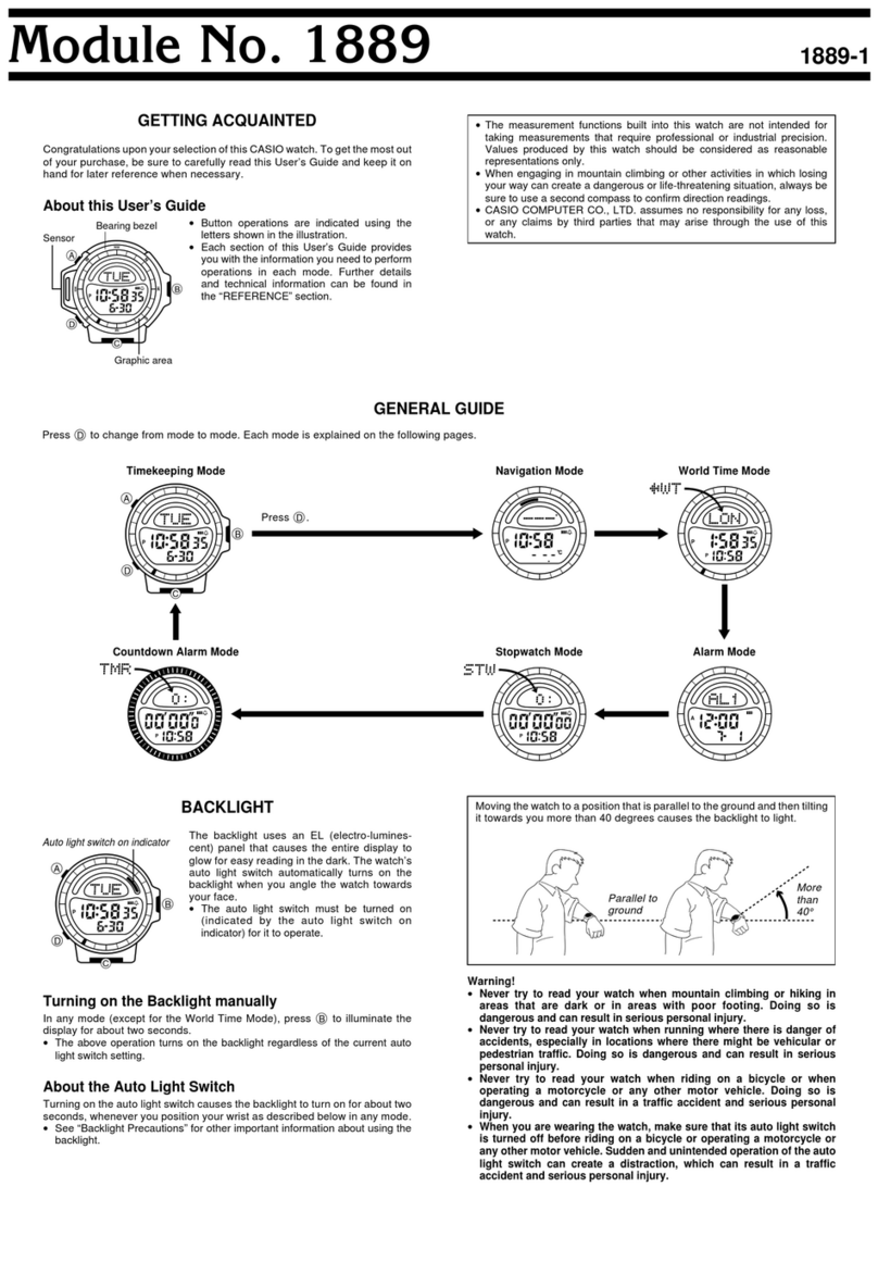 Casio 1889 User manual