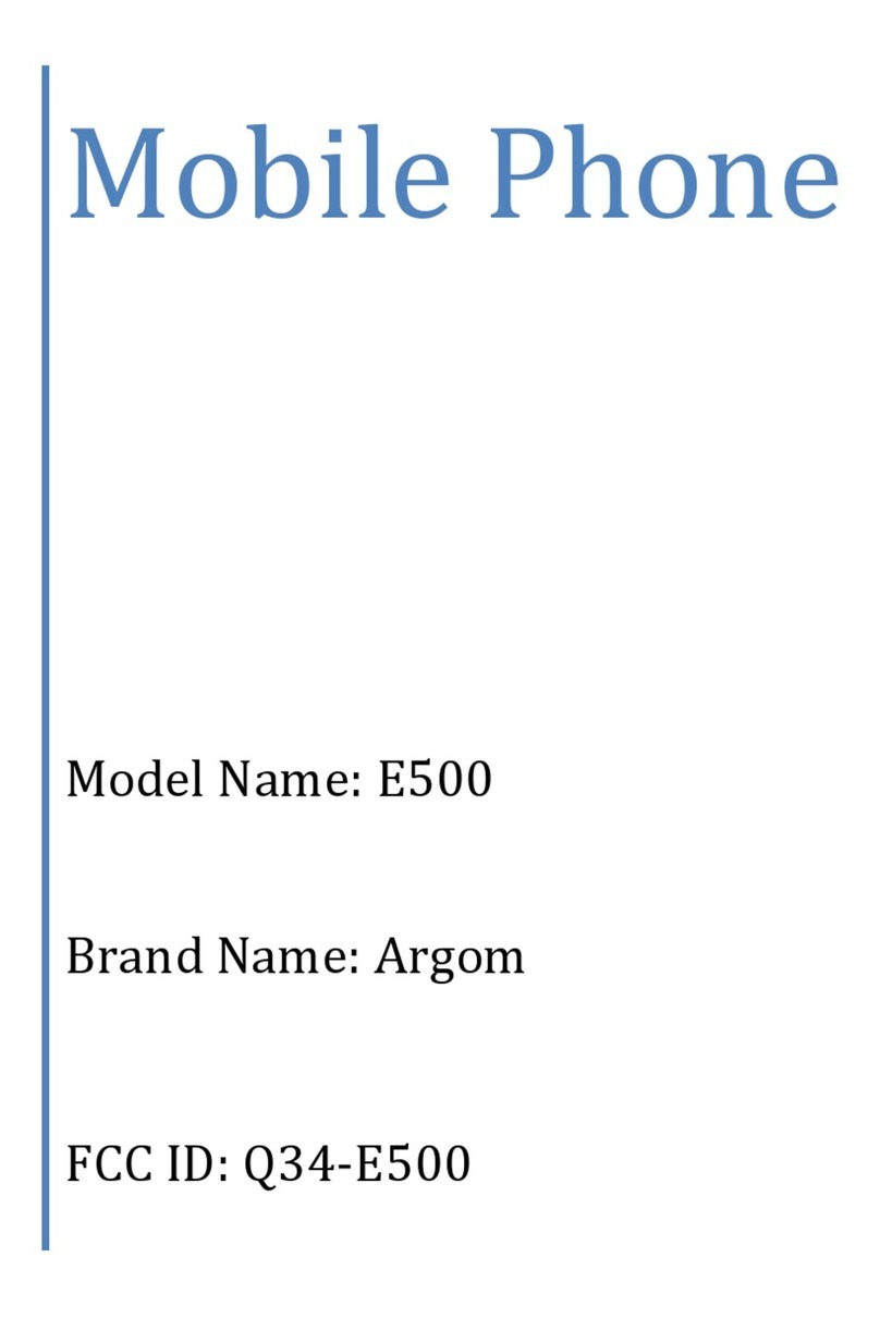 Argom E500 User manual