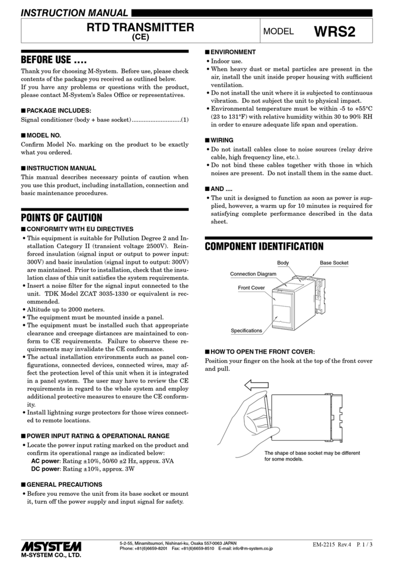 M-system WRS2 User manual