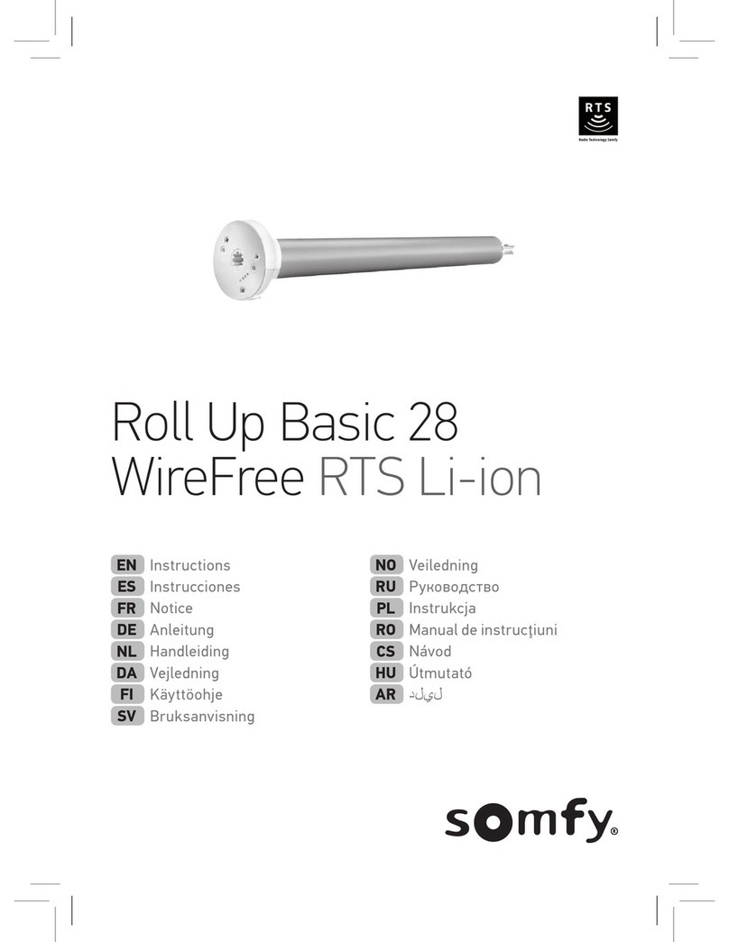 SOMFY Roll Up Basic 28 User manual