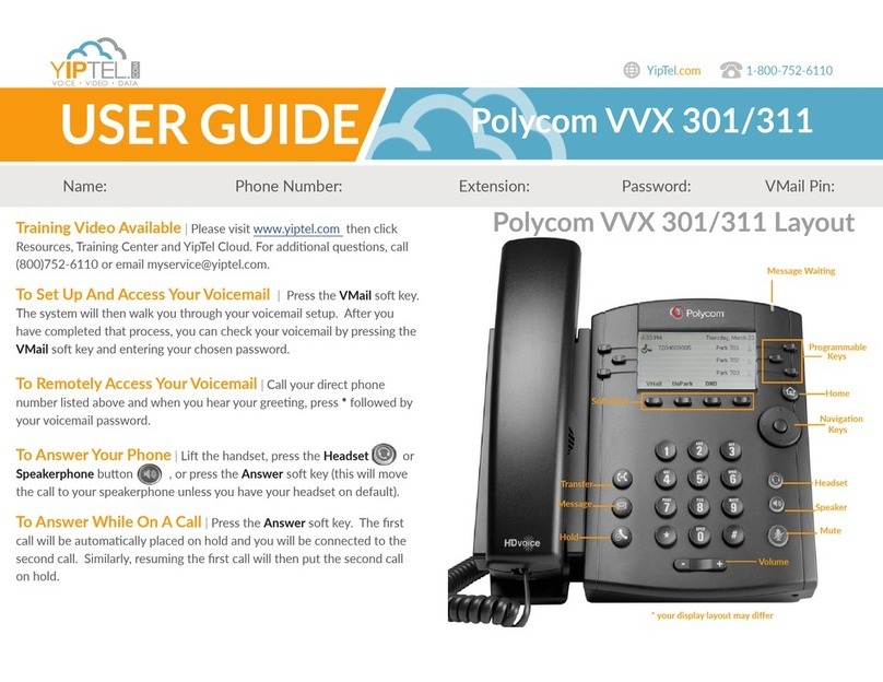 Polycom VVX 301 User manual