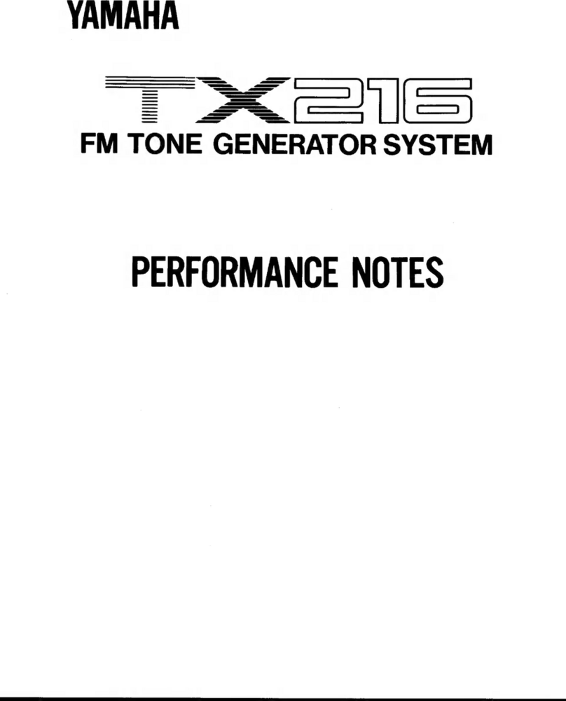 Yamaha TX-216 User manual
