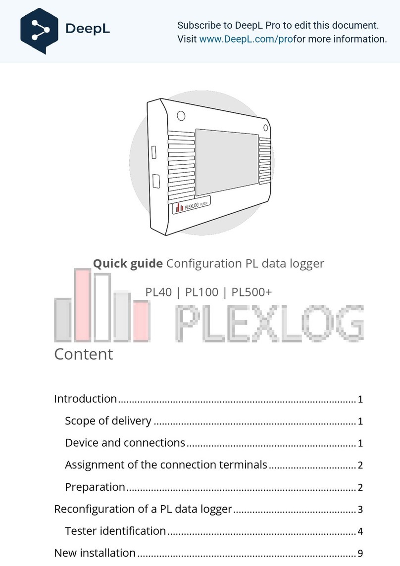 PLEXLOG PL40 User manual