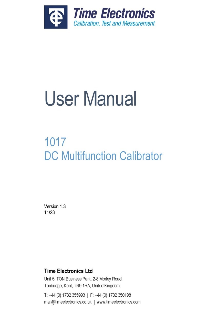 Time Electronics 1017 User manual