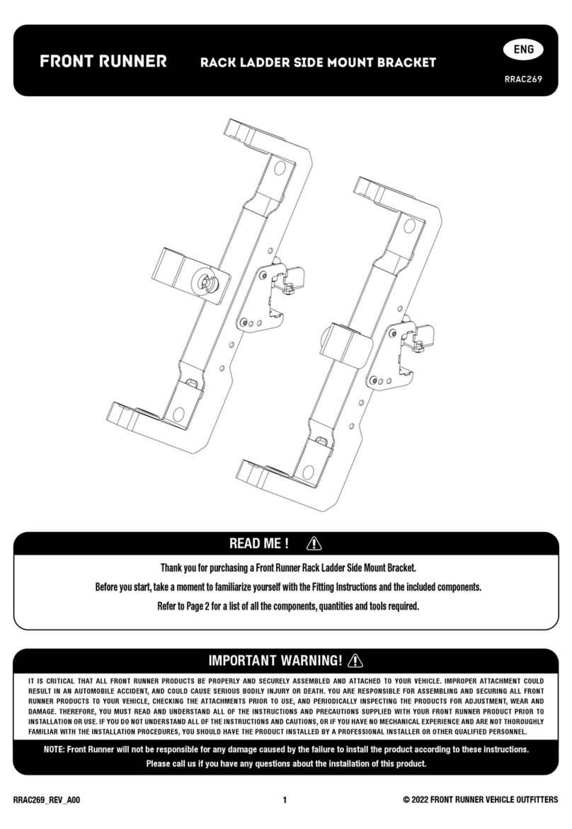 Front Runner RRAC269 User manual