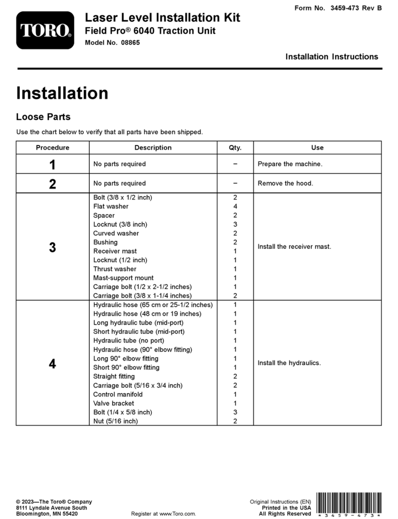 Toro 08865 User manual