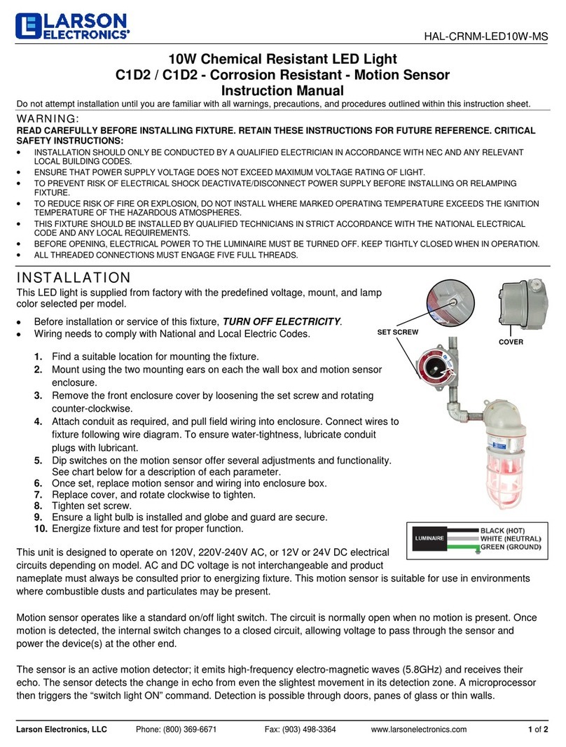 Larson Electronics C1D2 User manual Larson Electronics C1D2 User manual