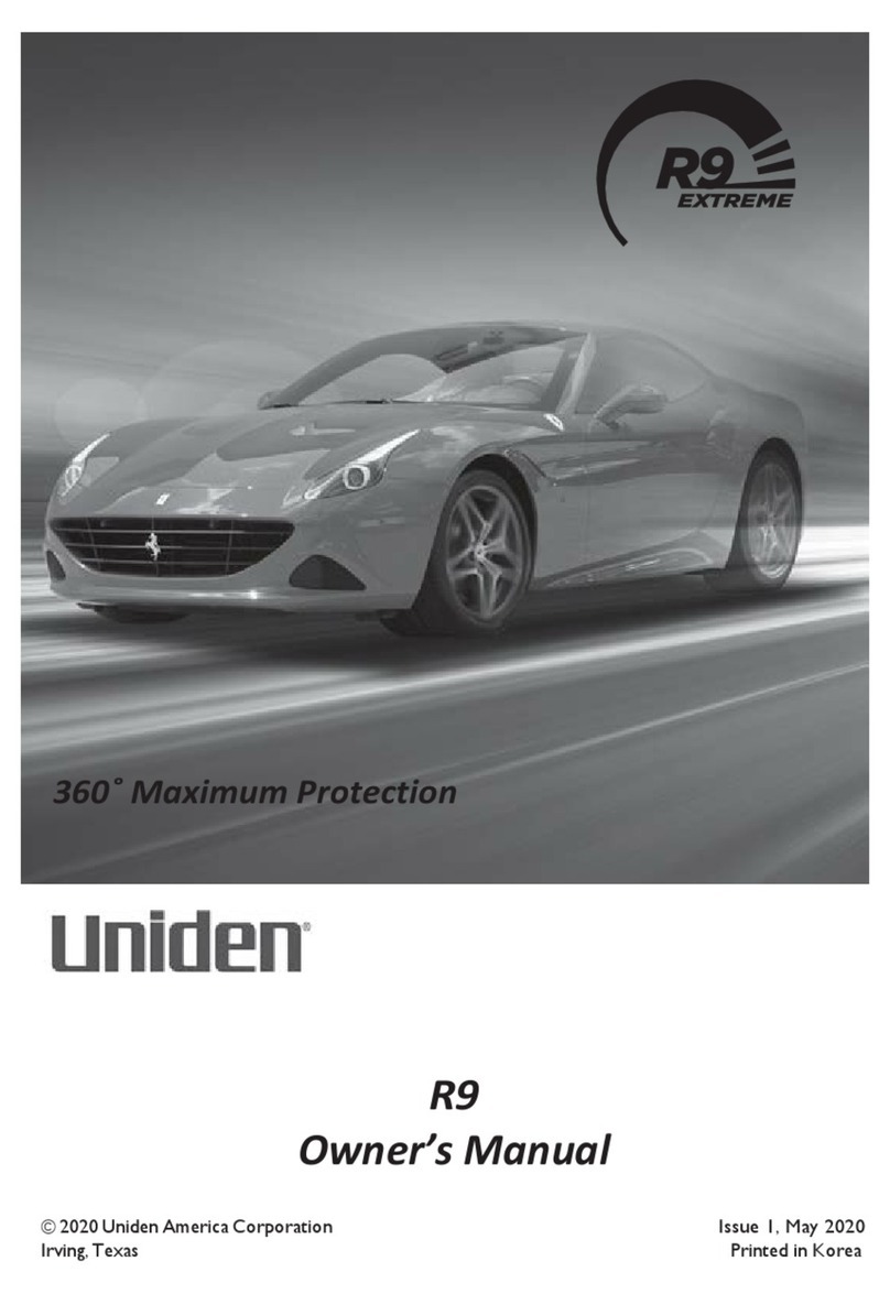 Uniden R9 User manual