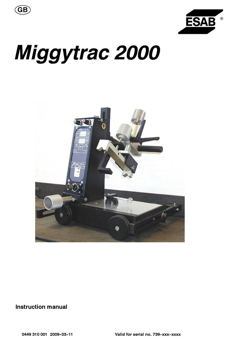 ESAB Miggytrac 2000 User manual