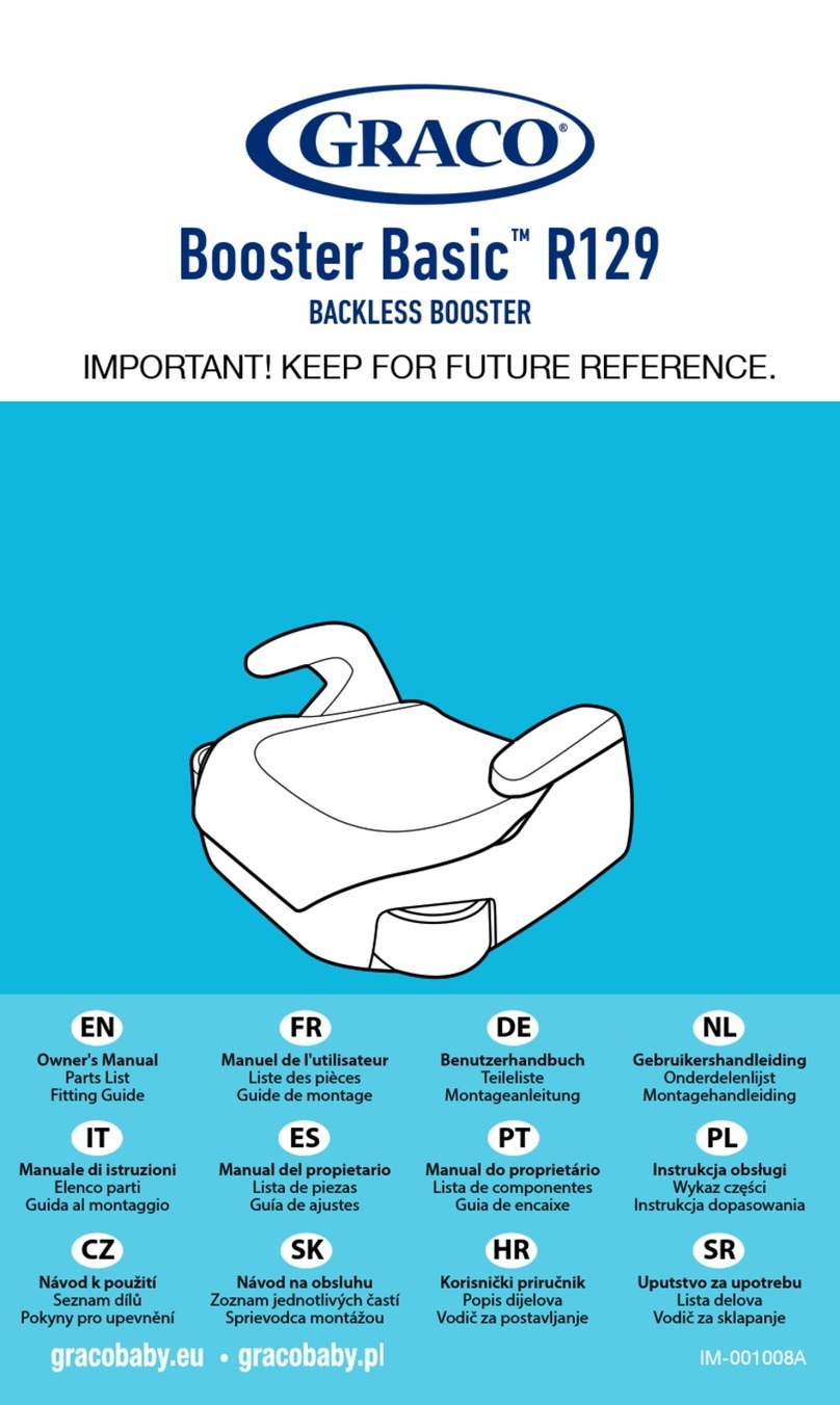 Graco Booster Basic R129 User manual Graco Booster Basic R129 User manual