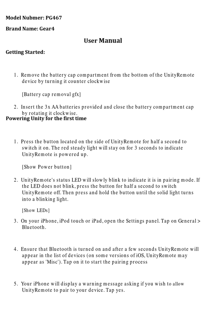 Gear4 PG467 User manual