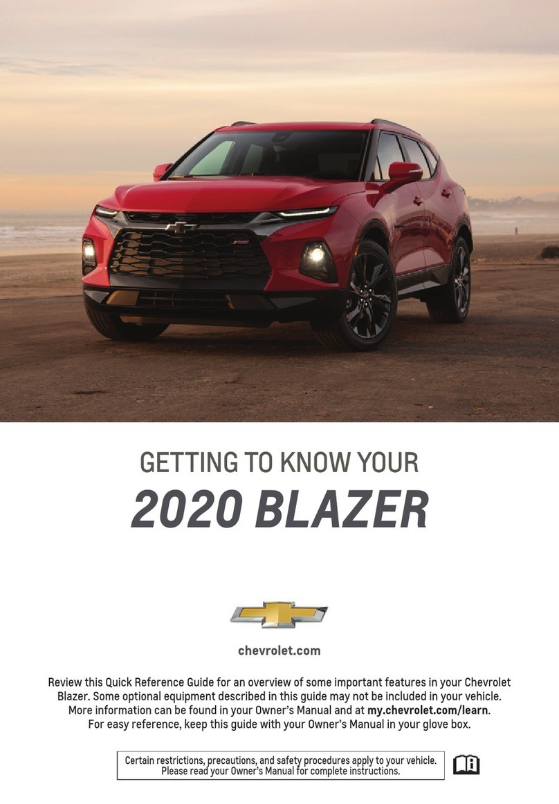 Chevrolet BLAZER 2020 Assembly instructions
