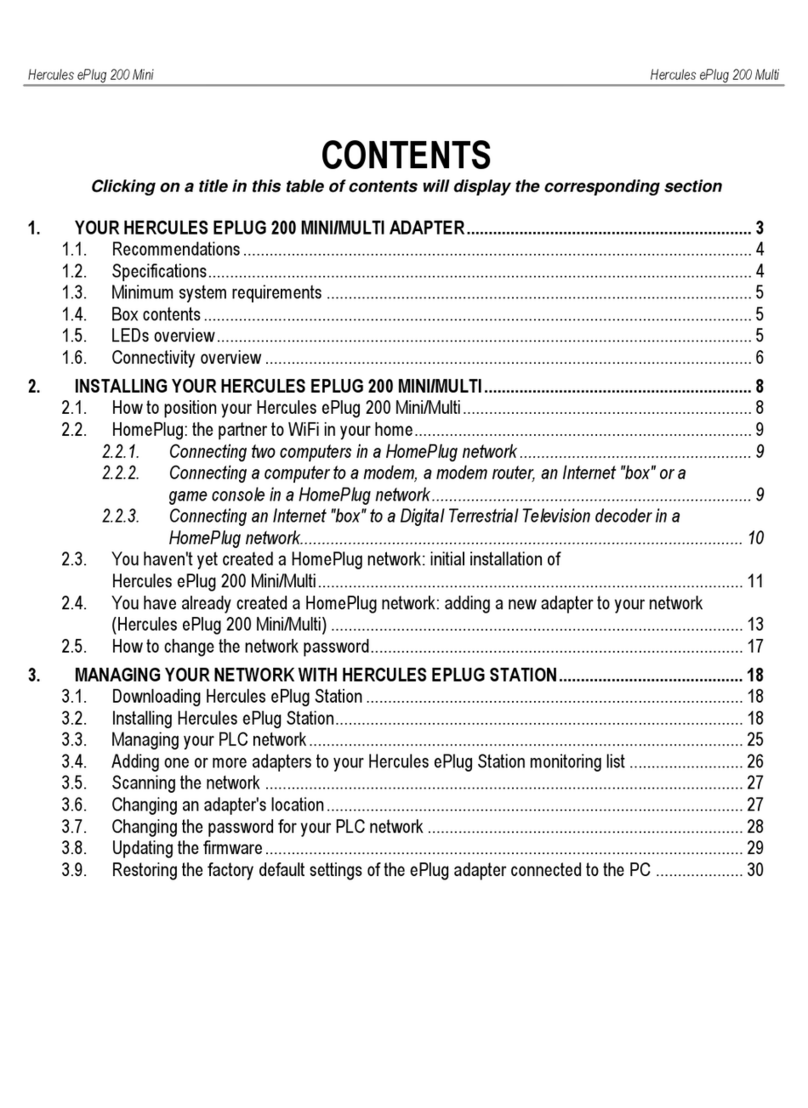 Hercules ePlug 200 Multi User manual