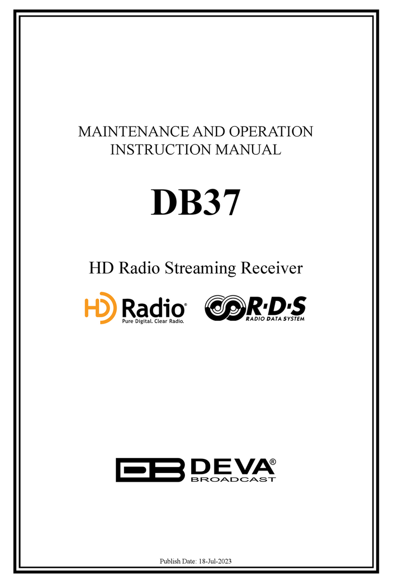 DEVA Broadcast DB37 User manual