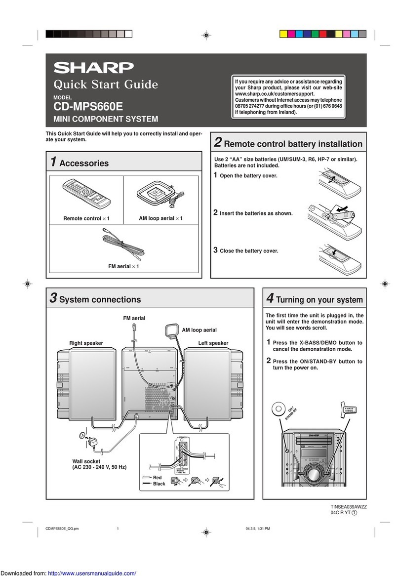 Sharp CD-MPS660E User manual