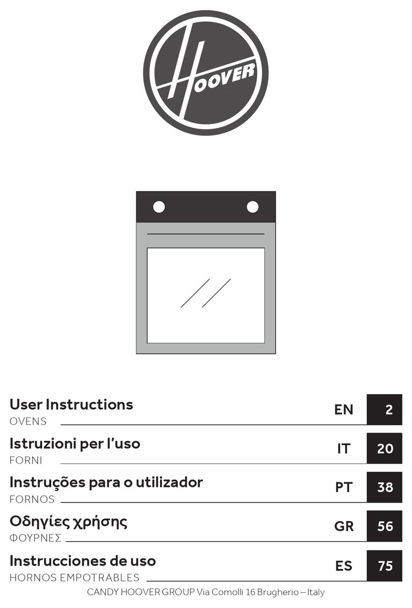 Hoover H-OVEN 500 HOC5B3448INWF User manual