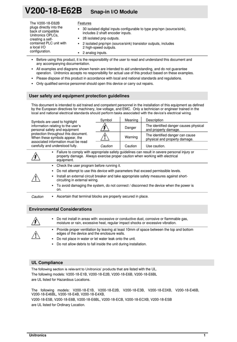Unitronics V200-18-E62B User manual