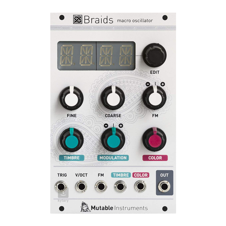Mutable Instruments Braids User manual Mutable Instruments Braids User manual