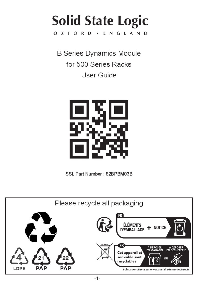 Solid State Logic B Series User manual