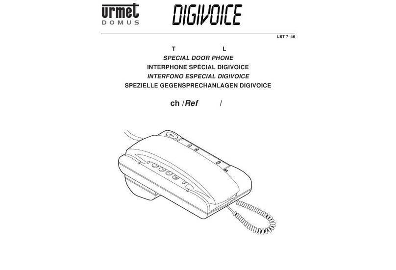 urmet domus DIGIVOICE 1138 User manual