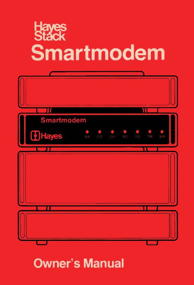 Hayes Microcomputer Products Stack Smartmodem User manual Hayes Microcomputer Products Stack Smartmodem User manual