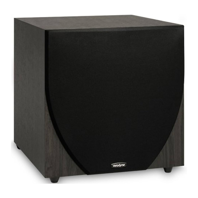 Velodyne EQ-Max8 User manual Velodyne EQ-Max8 User manual