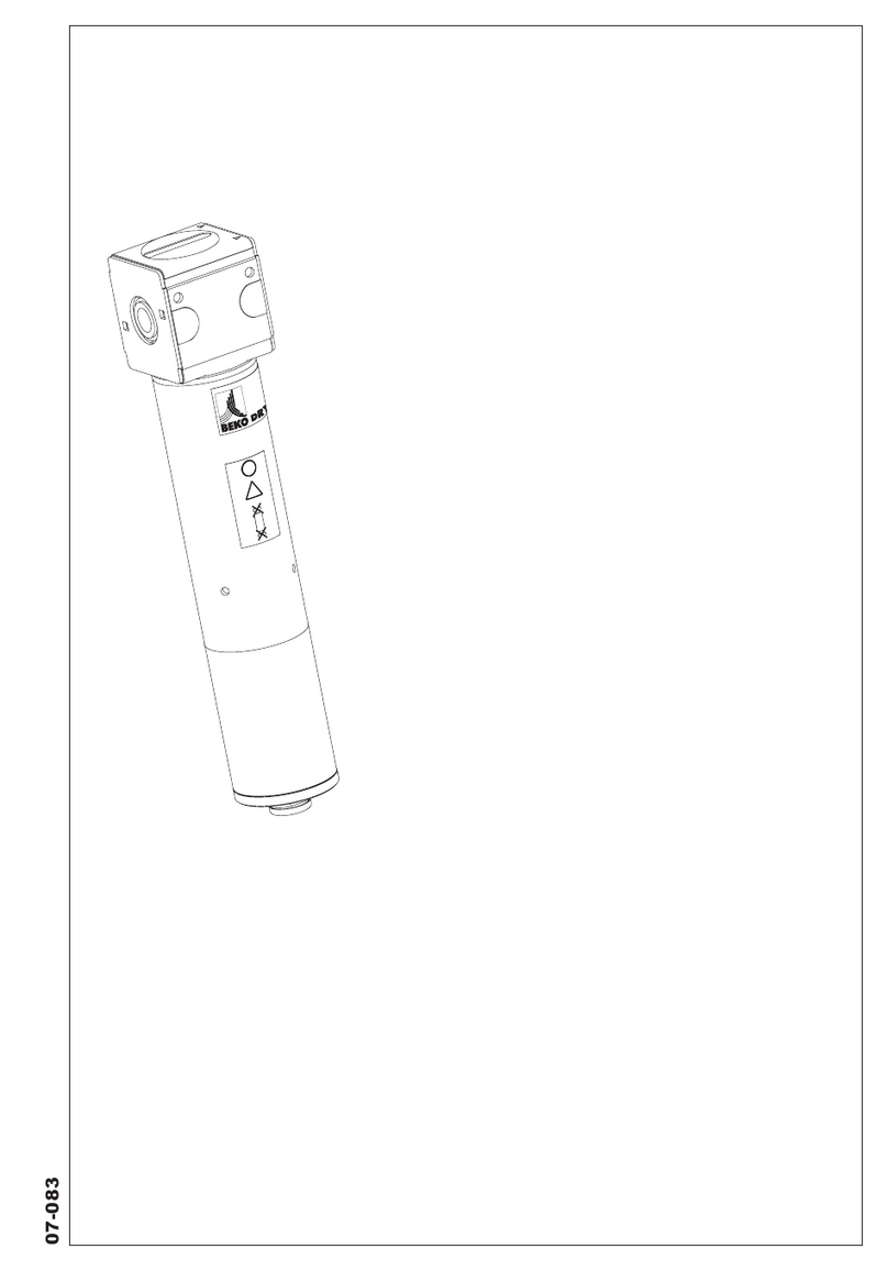 Beko DRYPOINT M PLUS DM 08-19 K-N User guide