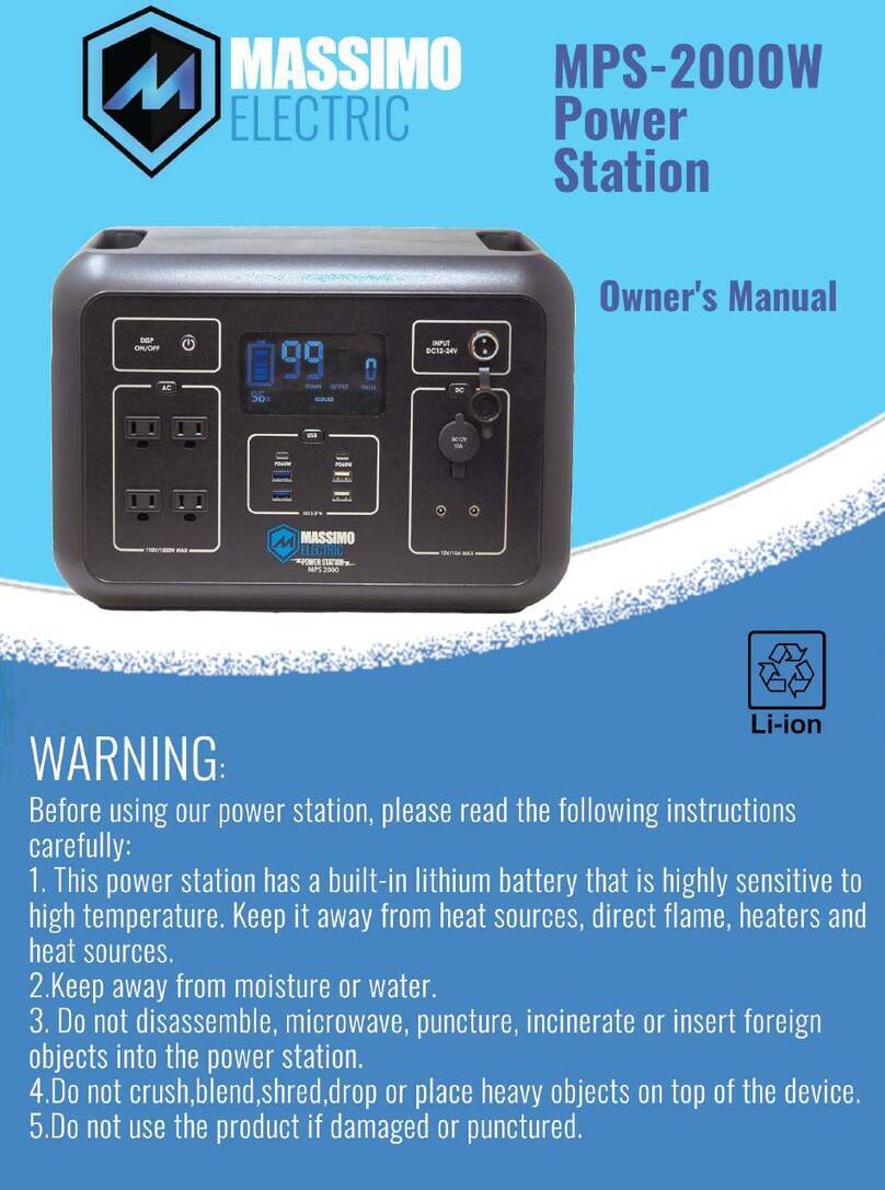 Massimo MPS-2000W User manual