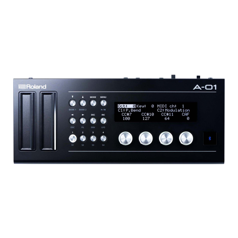 Roland Boutique A-01 User manual