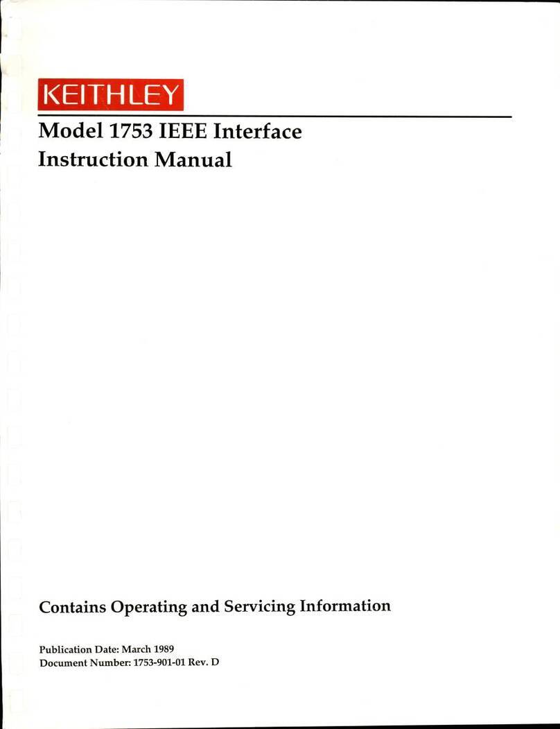Keithley 1753 User manual