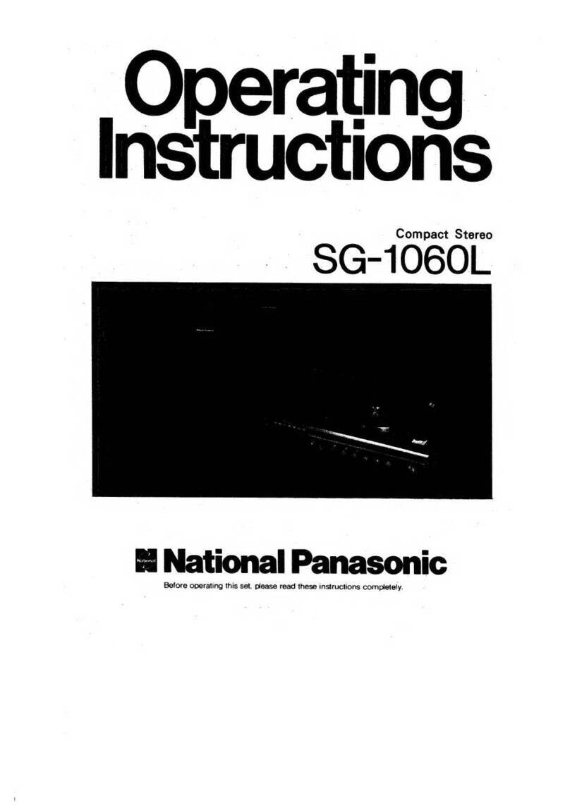 Panasonic SG-1060L User manual