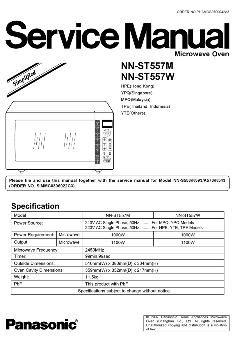 Panasonic NN-ST557M User manual