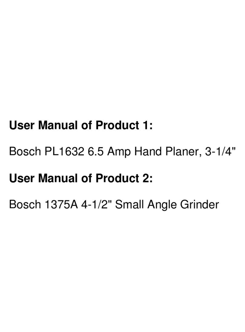 Bosch 1375A User manual