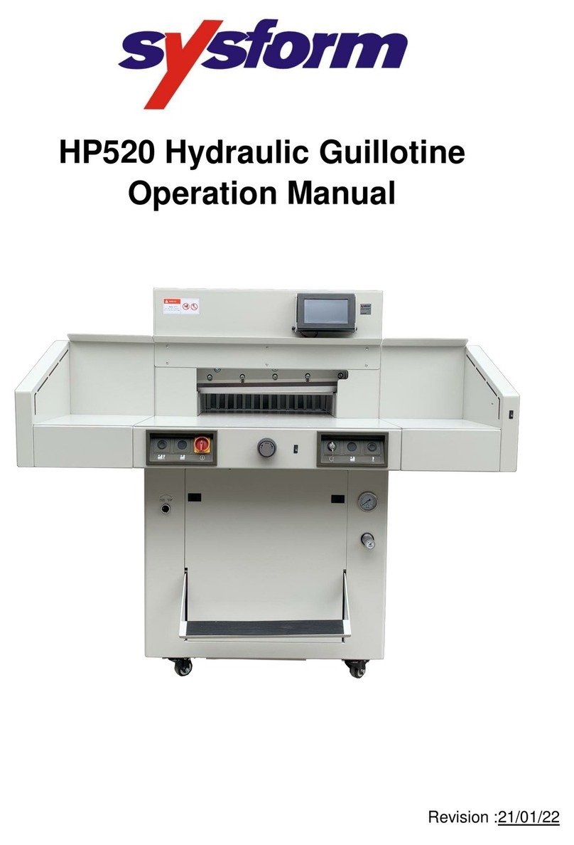 SYSFORM HP520 User manual SYSFORM HP520 User manual