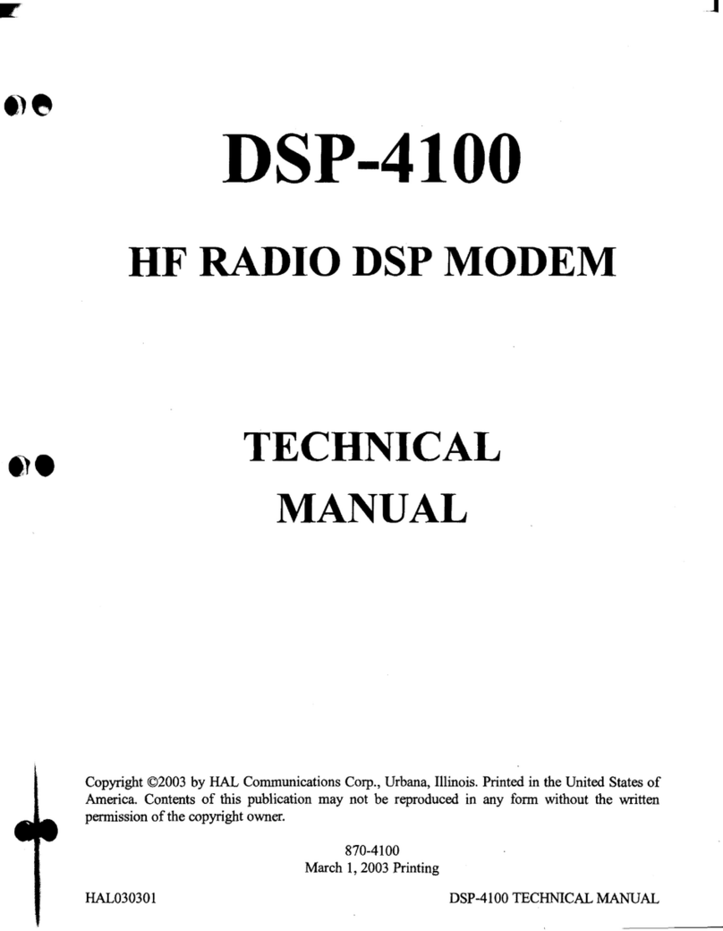 Hal Communications DSP-4100 User manual