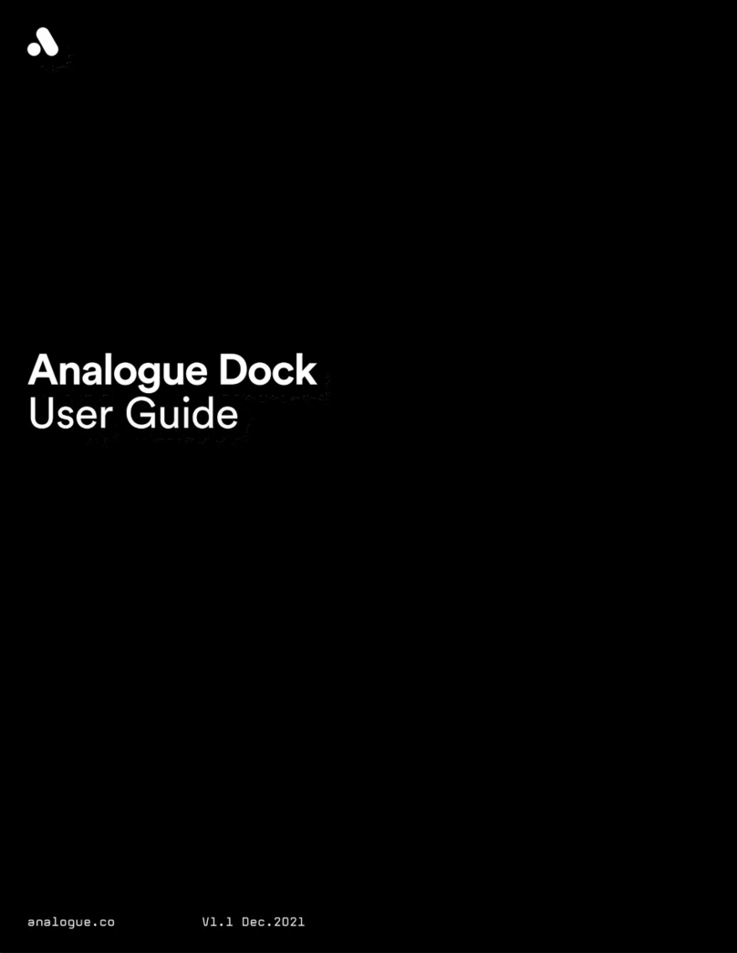 Analogue Dock User manual