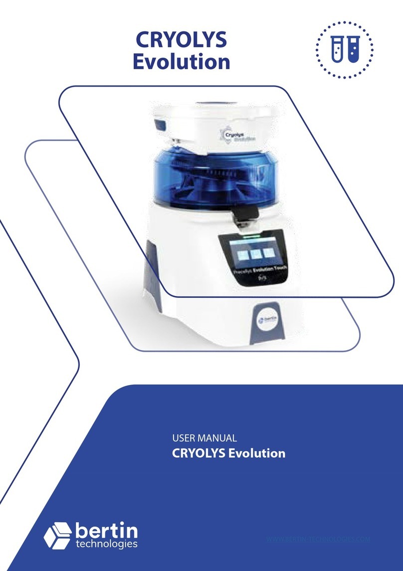 Bertin Technologies Cryolys Evolution User manual